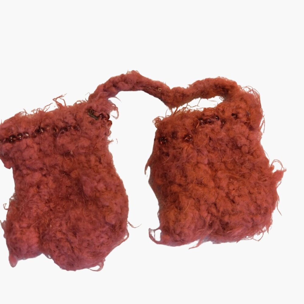 Mittens Christmas Ornament Handknit Rustic Cabin Lodge Farmhouse